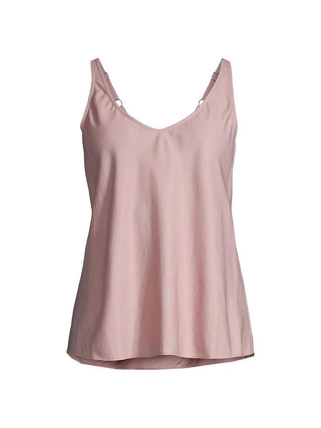 Womens Plus Size Crinkle Crush V-Neck Tank Product Image