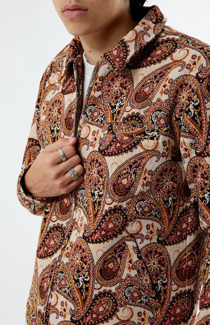 Men's Jacquard Paisley Gas Jacket Product Image