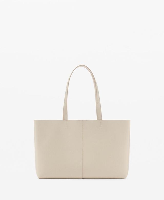 Mango Womens Leather-Effect Shopper Bag Product Image