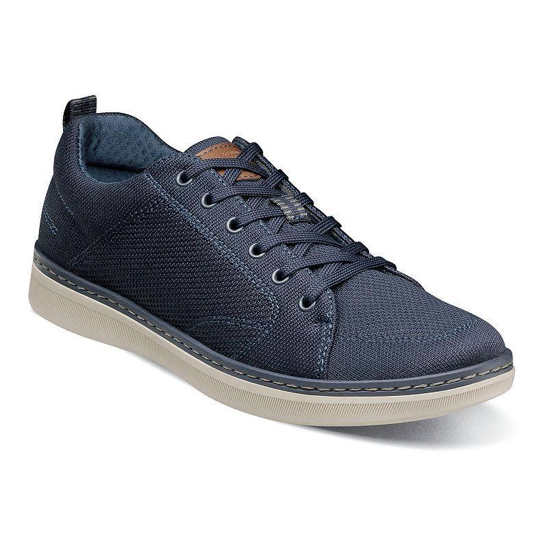 Nunn Bush Mens Aspire Knit Moc Toe Oxfords Navy Product Image