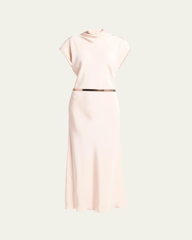 Womens Marrocaine Silk Belted Maxi-Dress Product Image