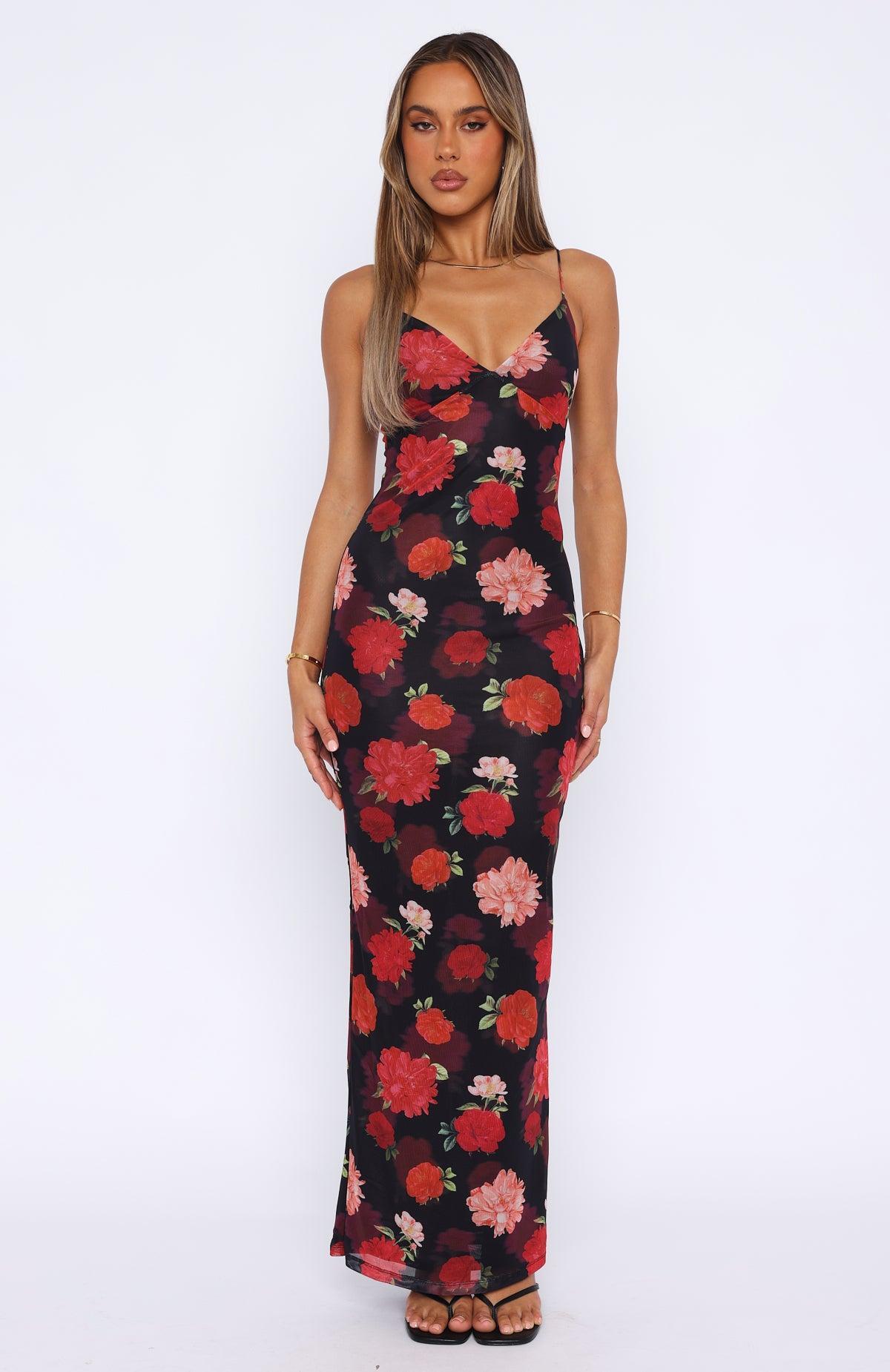 Don't Phone Me Maxi Dress Sunset Bloom Product Image