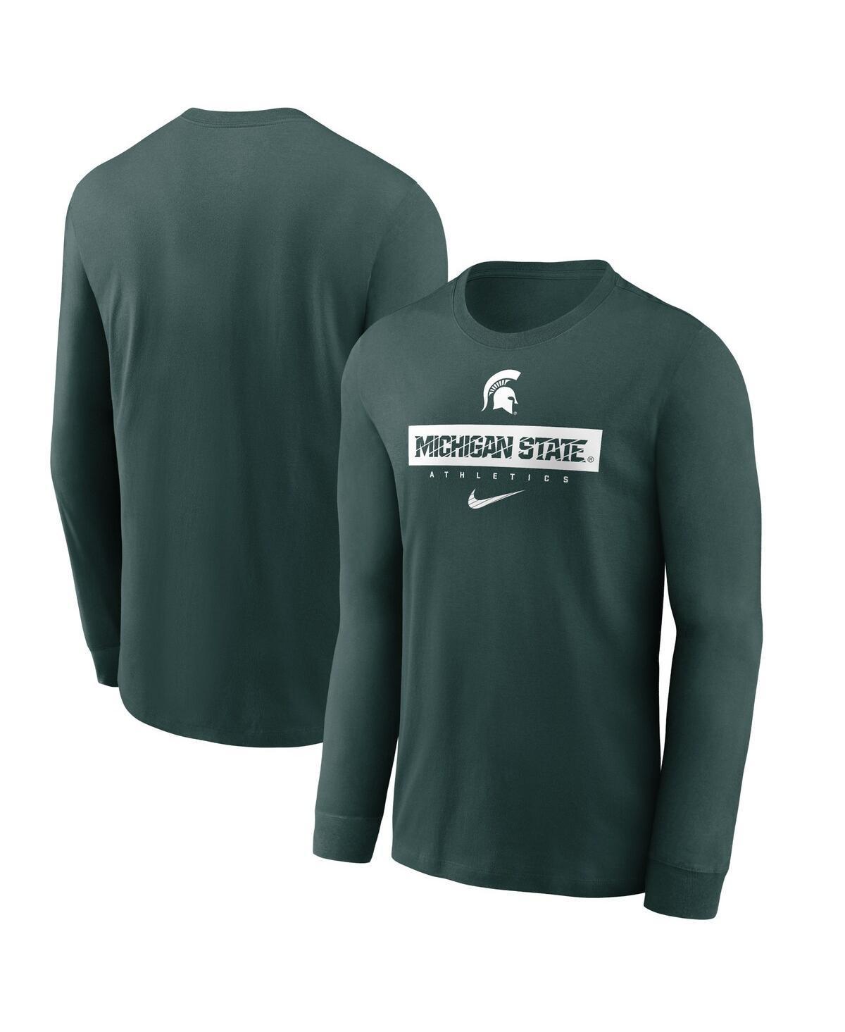 Nike Mens Green Michigan State Spartans 2024 Sideline Legend Performance Long Sleeve T-Shirt Product Image