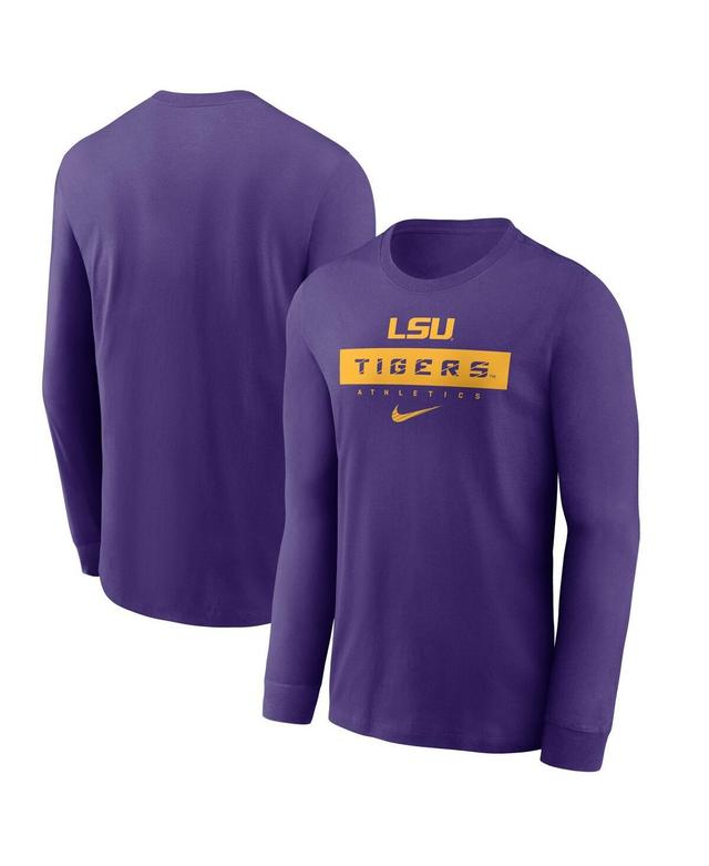 Nike Mens Purple Lsu Tigers 2024 Sideline Legend Performance Long Sleeve T-Shirt Product Image