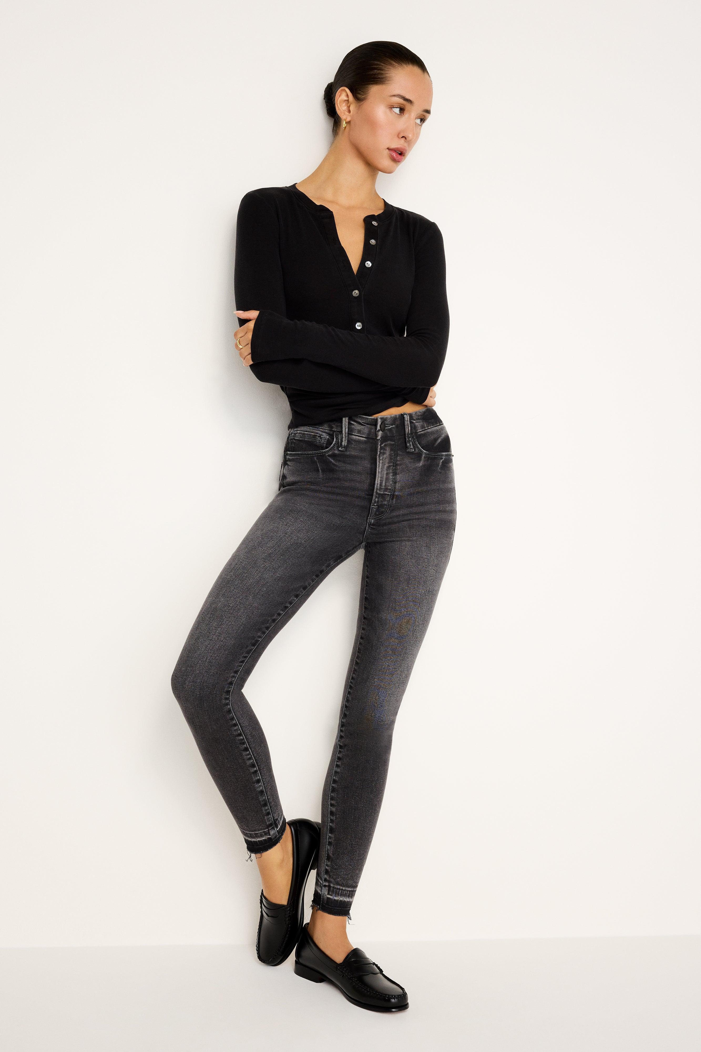 GOOD WAIST SKINNY JEANS | BLACK338 Product Image