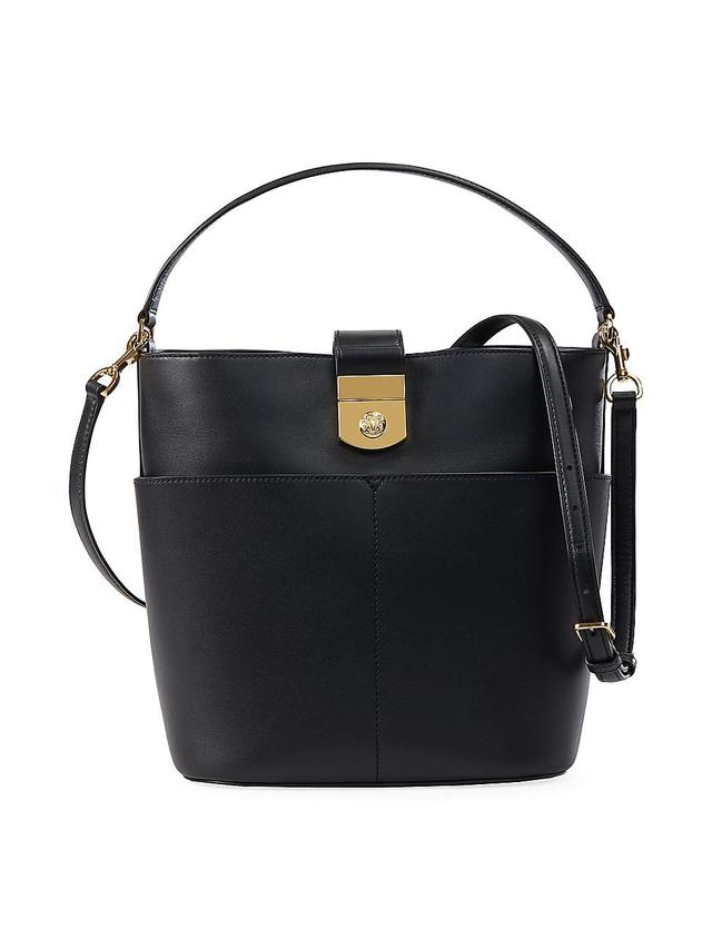 Womens Leather Bucket Bag Product Image