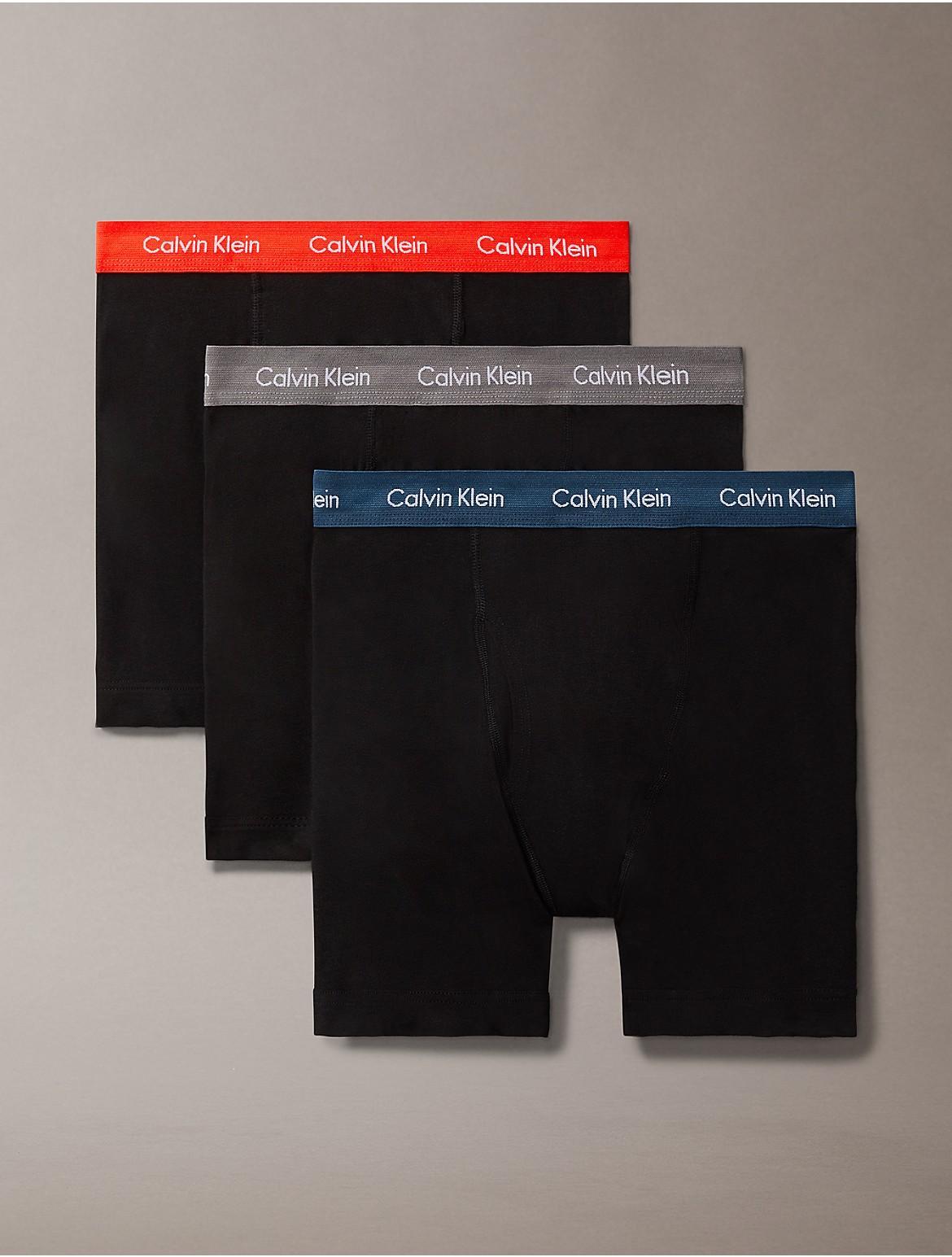 Calvin Klein Mens Cotton Stretch 3-Pack Boxer Brief - Multi - L Product Image