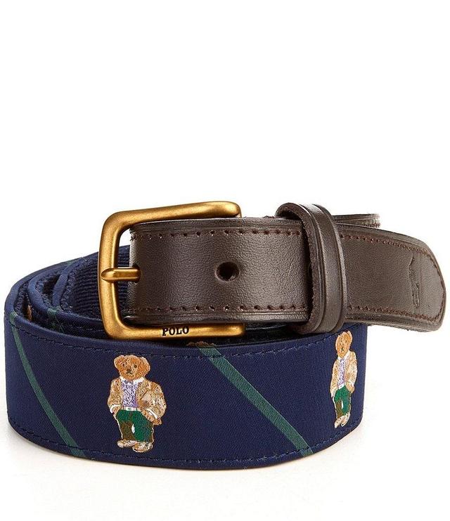 Polo Ralph Lauren Leather Trim Belt Product Image