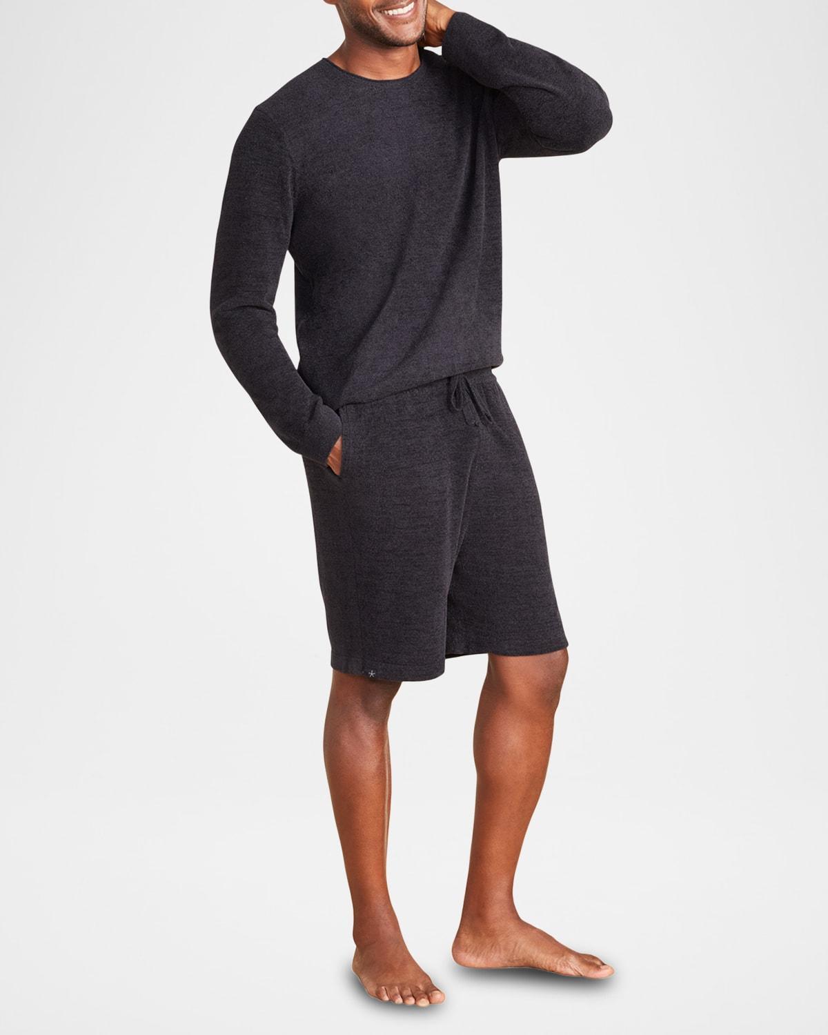 Barefoot Dreams CozyChic Ultra Lite(r) Men's Lounge Shorts (Indigo) Men's Pajama Product Image