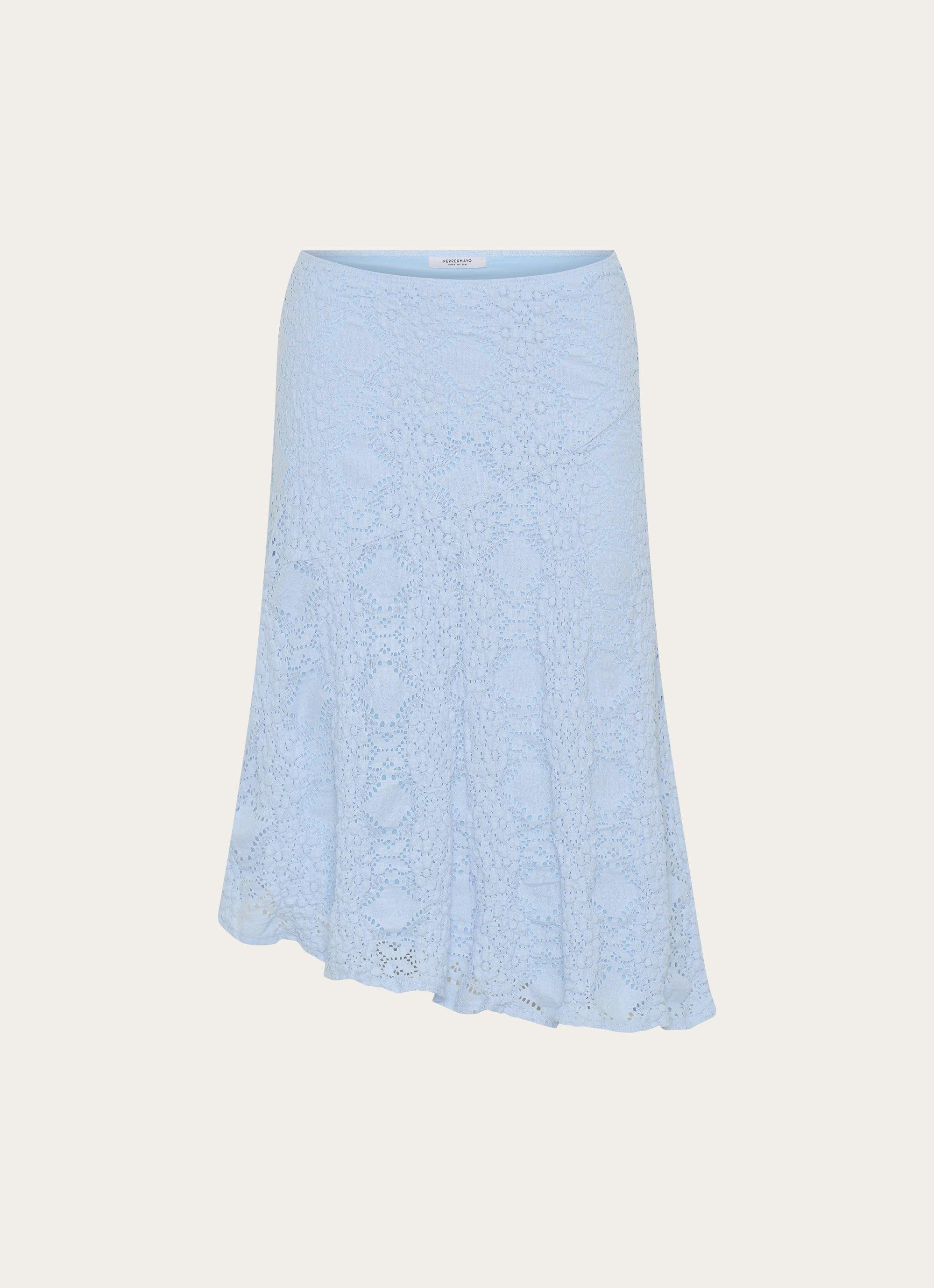 Diamond Sky Midi Skirt - Blue Product Image