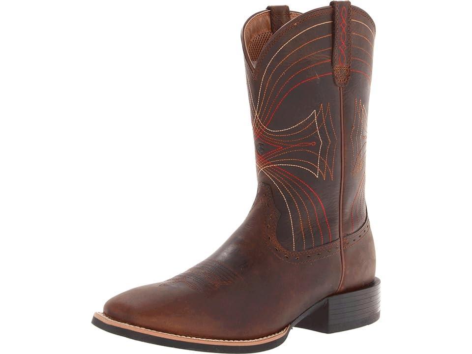 Ariat Sport Wide Square Toe (Distressed ) Cowboy Boots Product Image