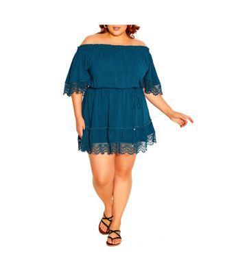 Plus Size Crochet Detail Dress Product Image