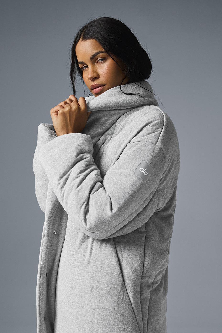 Quilted Perfection Puffer - Athletic Heather Grey Female Product Image