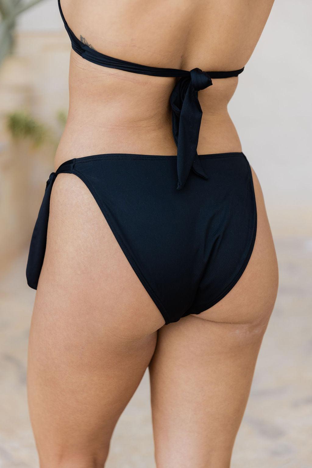 Sunshine On My Mind Black Bikini Bottoms FINAL SALE Product Image