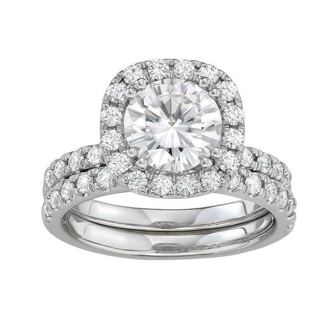 Moissanite Bridal Set (2-7/8 ct. t.w. Diamond Equivalent) in 14k white gold Product Image