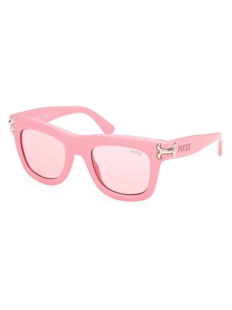 Womens Pucci 50MM Logo-Detailed Square Sunglasses Product Image