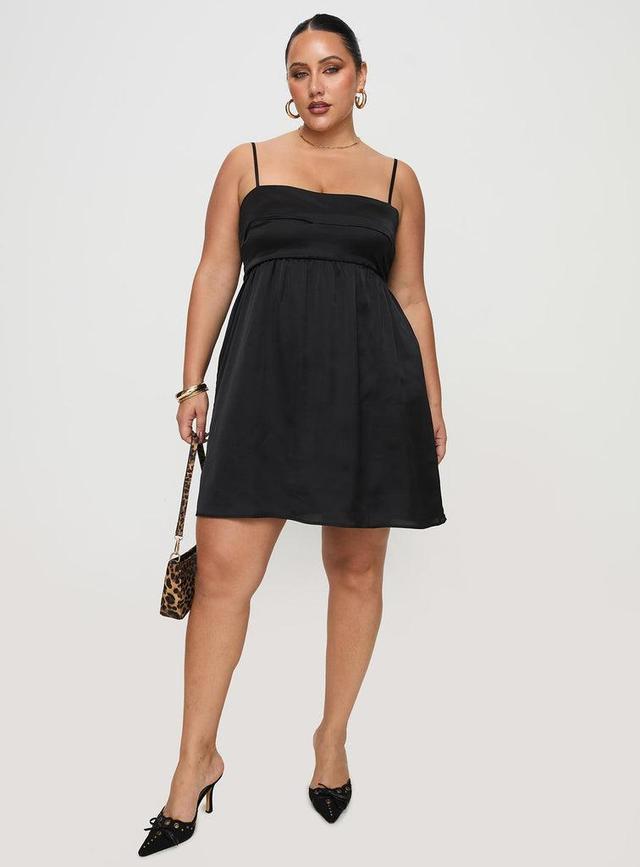 Ortega Mini Dress Black Curve Product Image