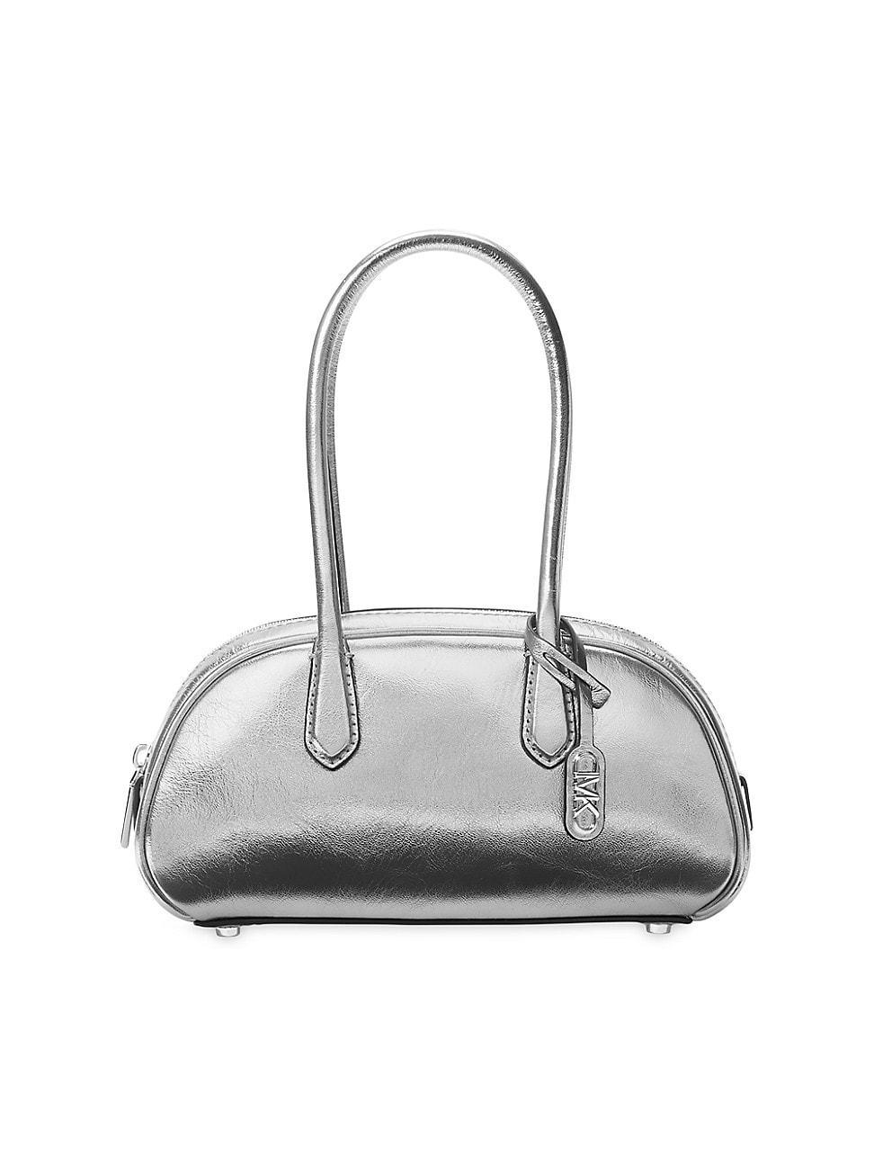 Womens Small Handle Leather Satchel Product Image