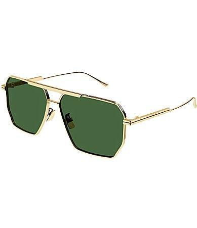 Womens 60MM Trapezoid Sunglasses Product Image