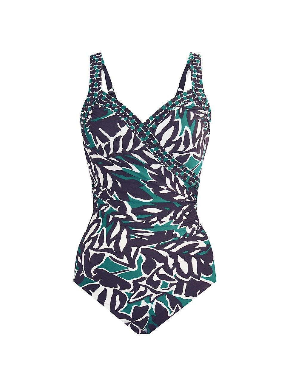 Womens Palma Verde Sanibel Draped One-Piece Swimsuit Product Image