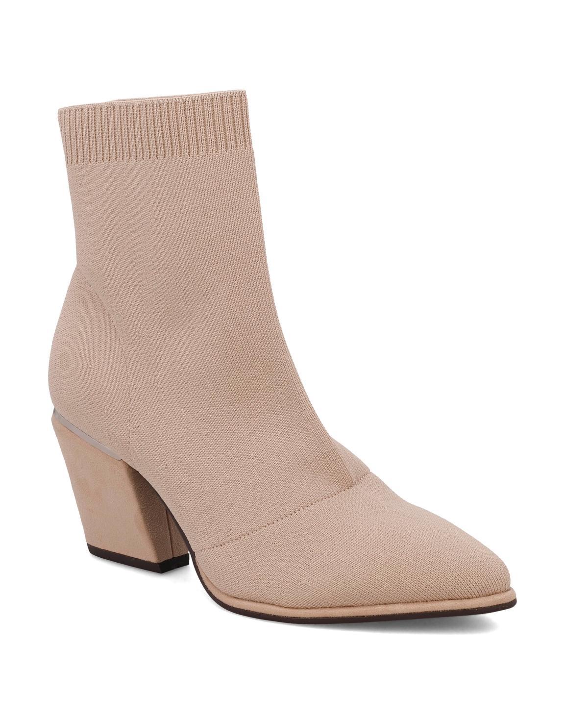 Mia Womens Draxton Block-Heel Knit Dress Booties Product Image