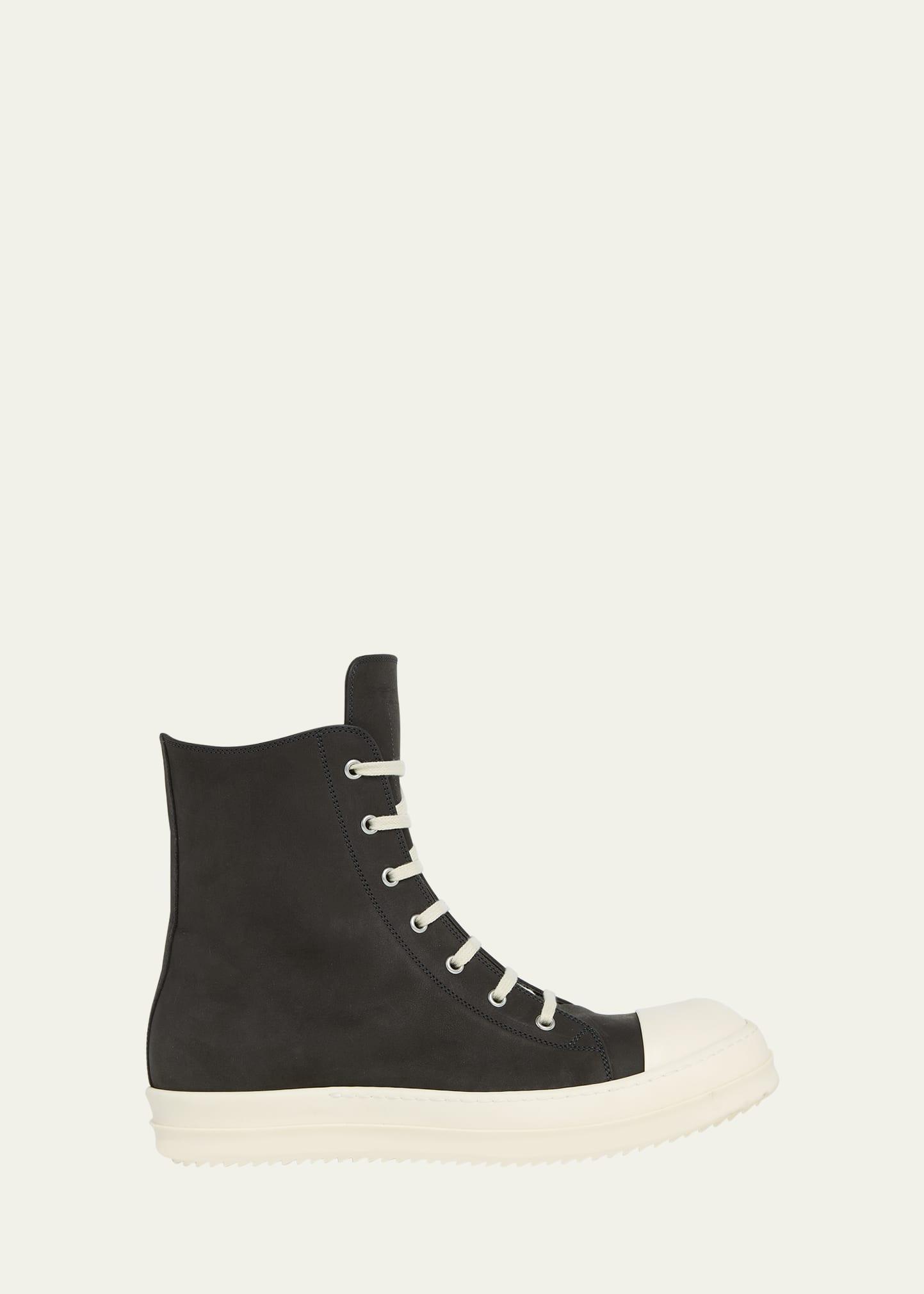 Mens Nubuck Suede High-Top Sneakers Product Image