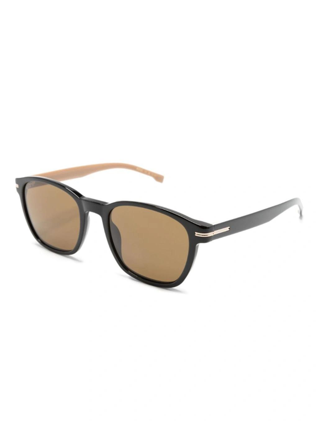 Square-frame Sunglasses In Black Product Image