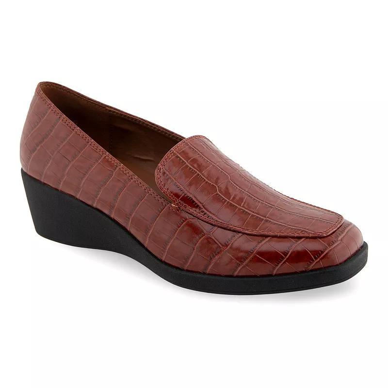 Aerosoles Tart Womens Wedge Heel Loafers Product Image