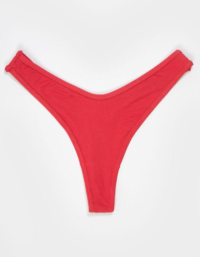 FULL TILT High Leg Rib Thong Product Image