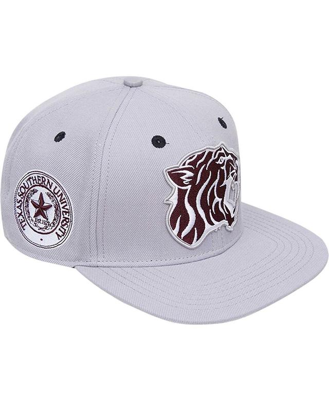 Mens Pro Standard Gray Texas Southern Tigers Evergreen Mascot Snapback Hat Product Image