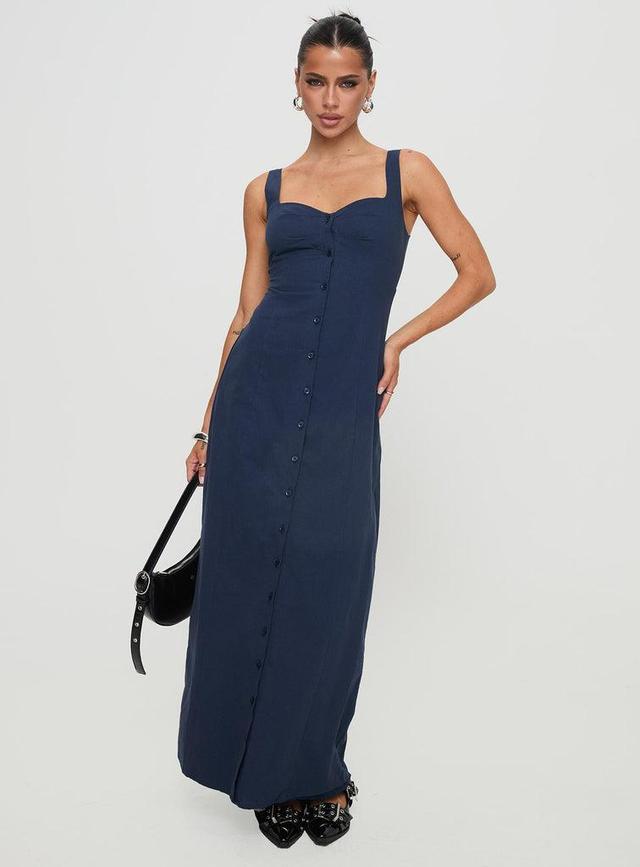 Vaugn Maxi Dress Navy Product Image