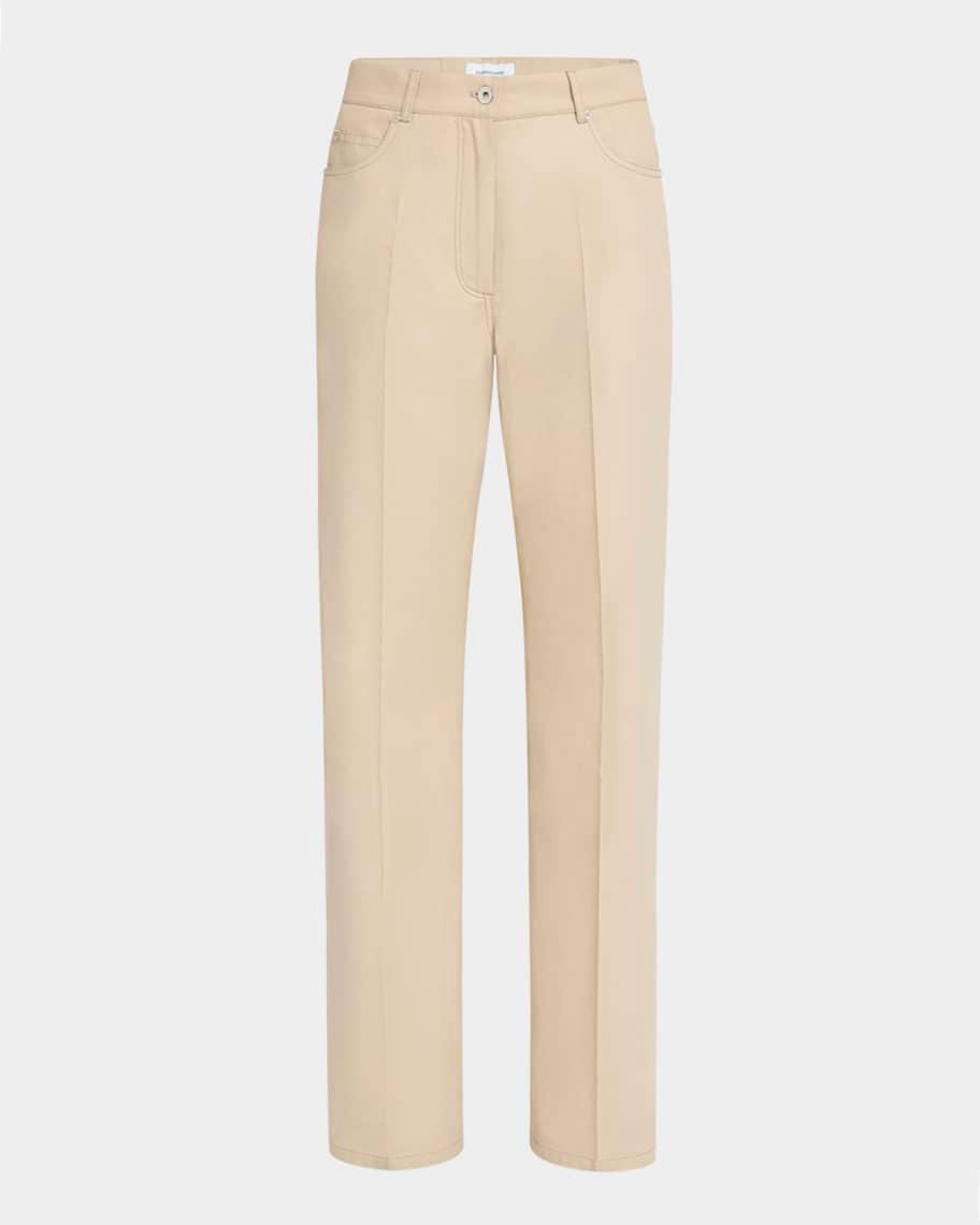 5-Pocket Cotton Straight-Leg Trousers product image