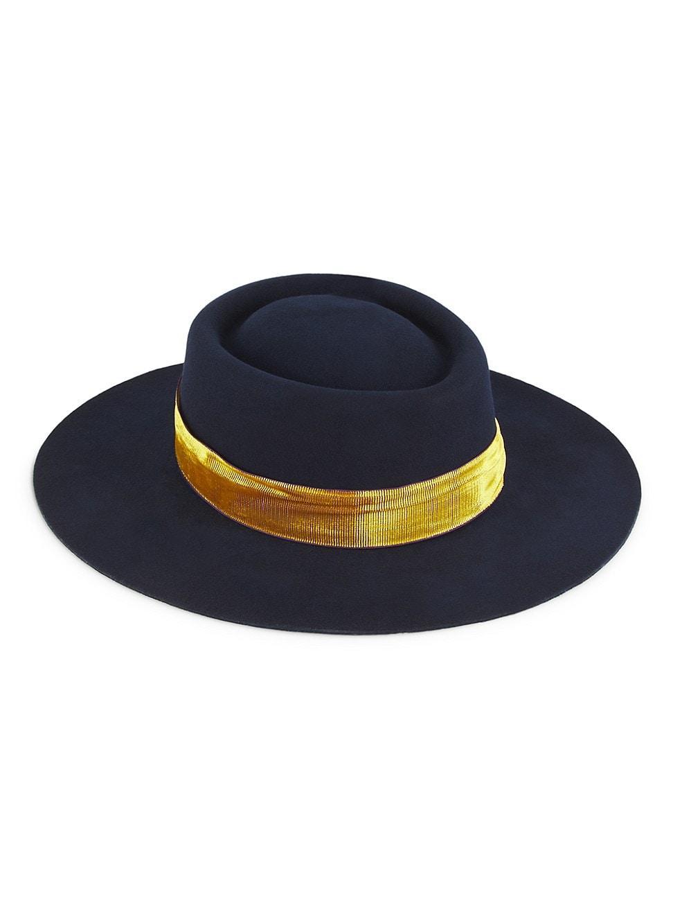 Womens Telescope Velvet Band Fedora Product Image