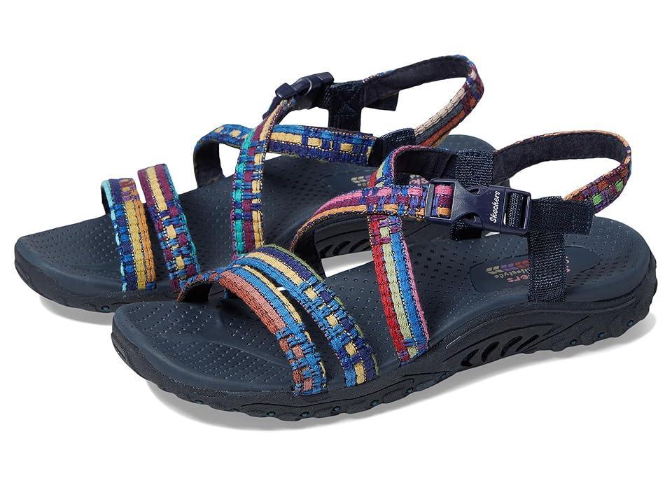 Skechers Reggae Sew Me Womens Sandals Blue Team Product Image