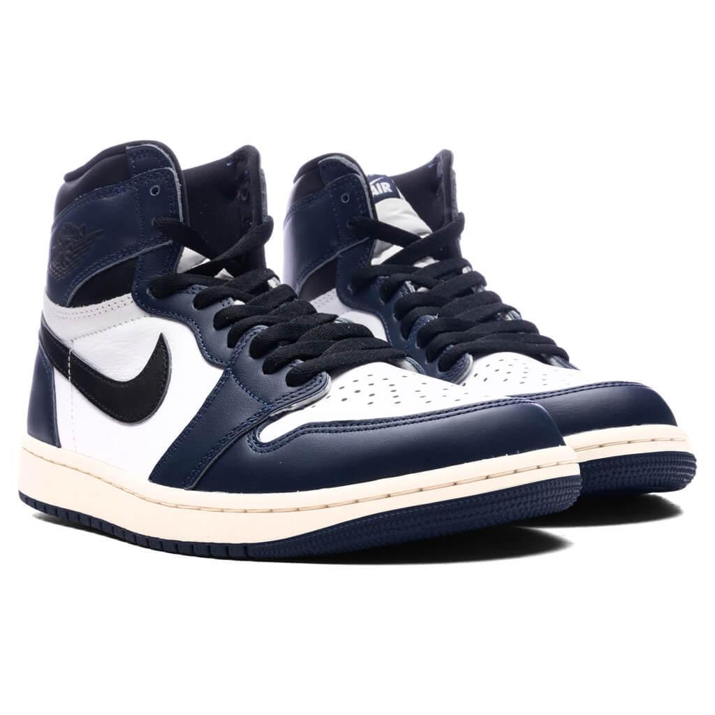 Air Jordan 1 Retro High OG - Midnight Navy/Black/White Male Product Image