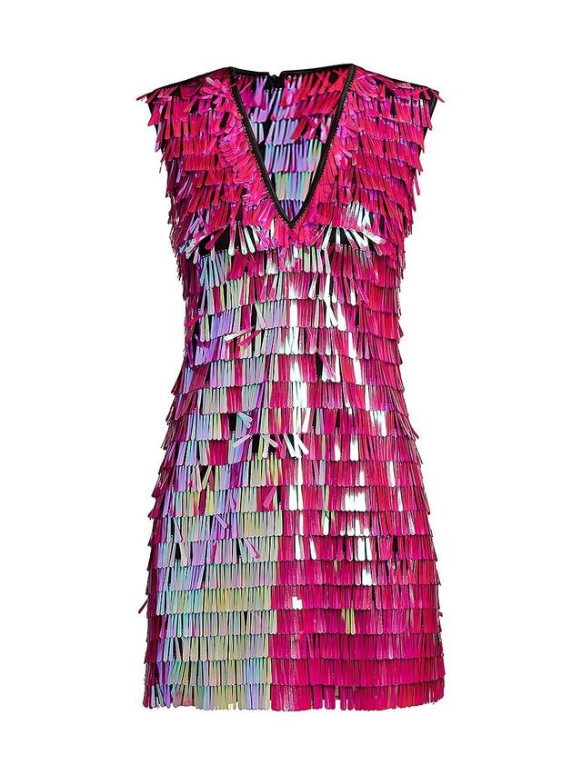 SHO by Tadashi Shoji Fringe Sequin Minidress Product Image