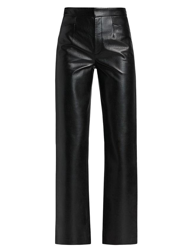 Womens Imani Leather-Blend Pants Product Image