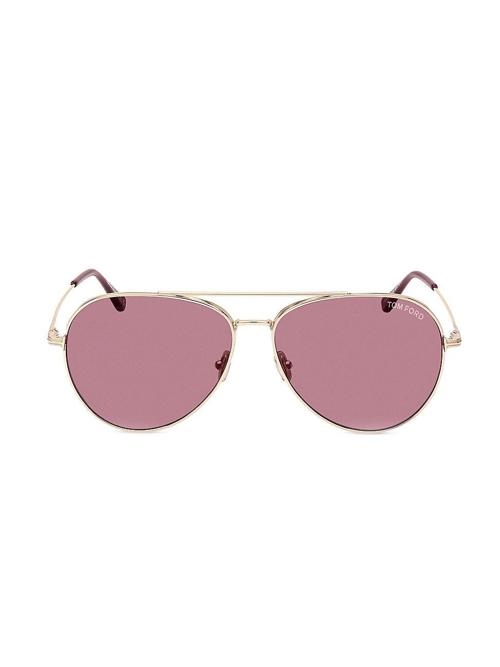 FERRAGAMO Gancini Evolution 61mm Aviator Sunglasses Product Image