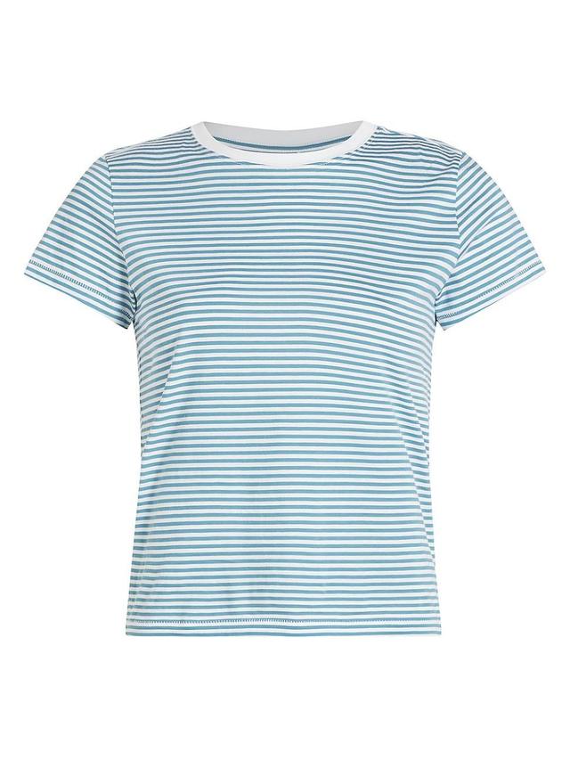 Womens Striped Cotton T-Shirt Product Image