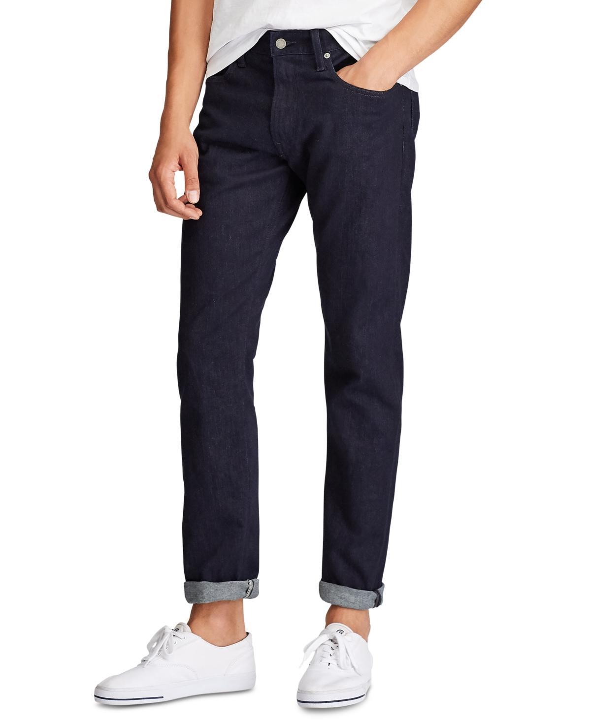 Polo Ralph Lauren Miller Hampton Relaxed Straight-Fit Dark Wash Stretch Jeans Product Image