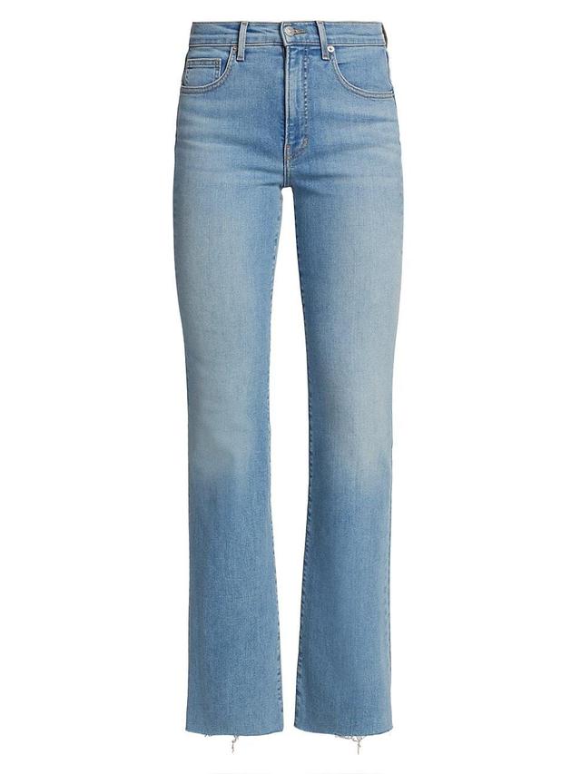 Veronica Beard Cameron Raw Hem Bootcut Jeans Product Image