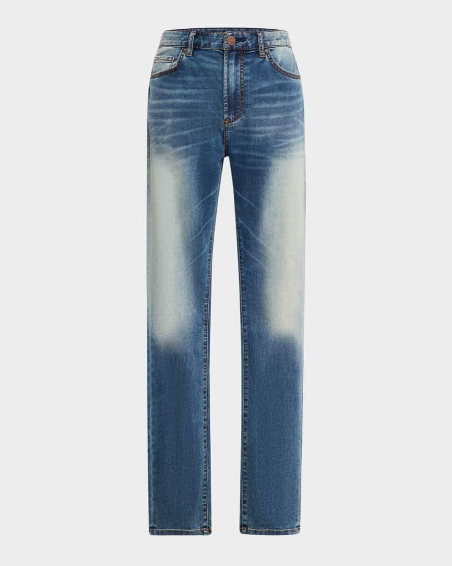 Mens Greyson Mid-Rise Straight-Leg Jeans Product Image