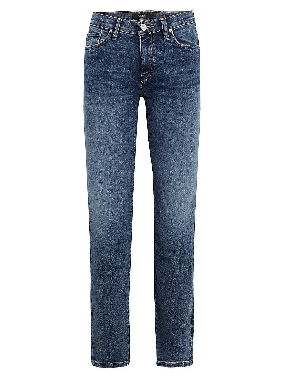 Hudson Jeans Nico Mid Rise Straight Leg Ankle Jeans Product Image