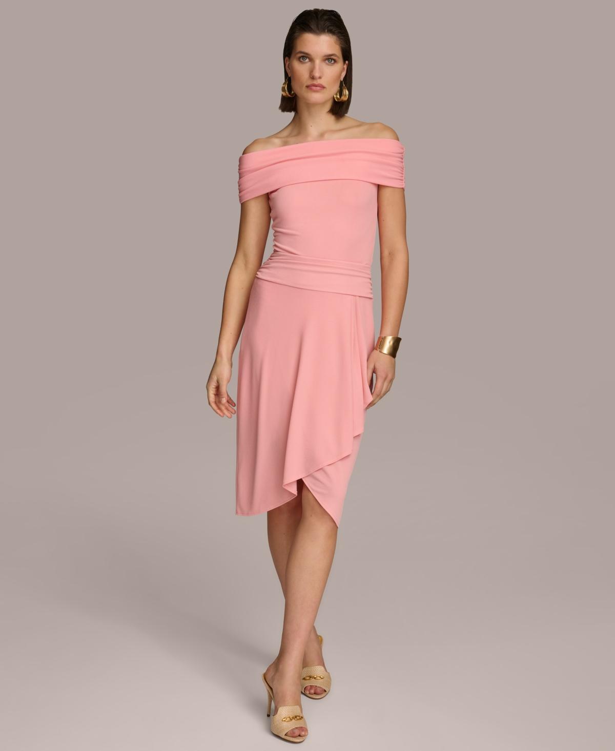 Donna Karan Womens Faux Wrap Skirt product image