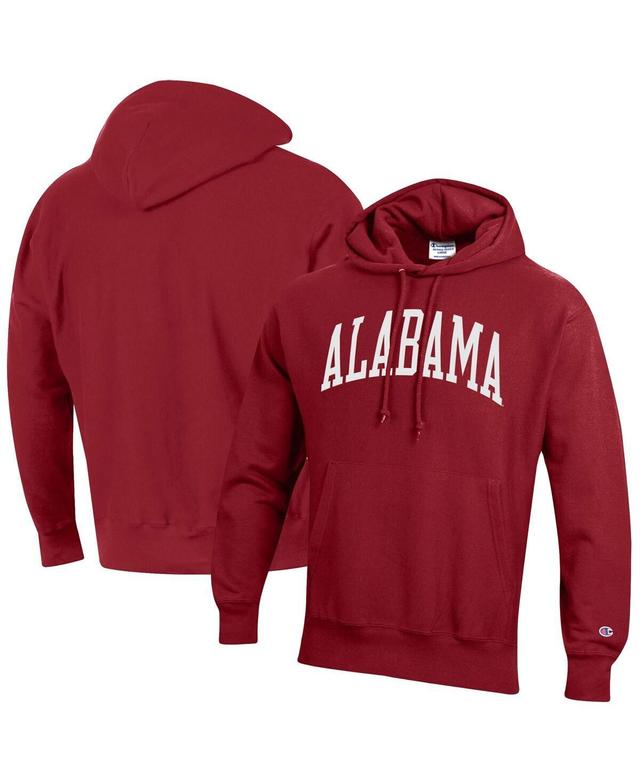 Mens Champion Crimson Alabama Crimson Tide Big & Tall Reverse Weave Fleece Pullover Hoodie Sweatshirt Product Image