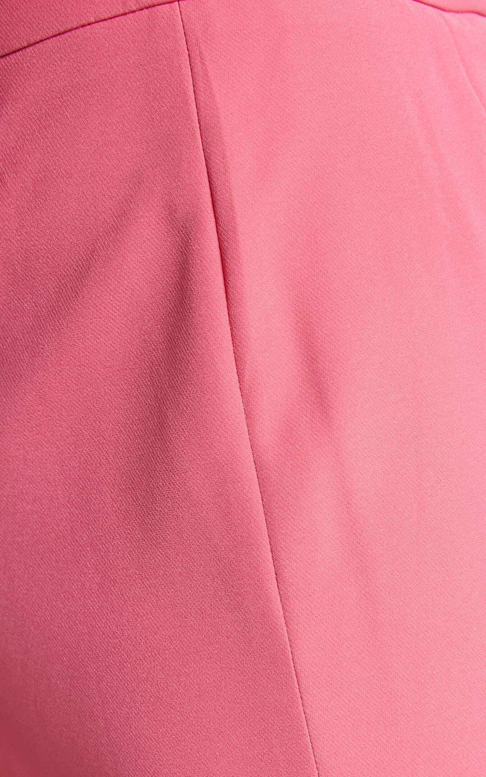 Shaima Mini Skirt - Split Low Rise Micro Skirt in Pink Product Image