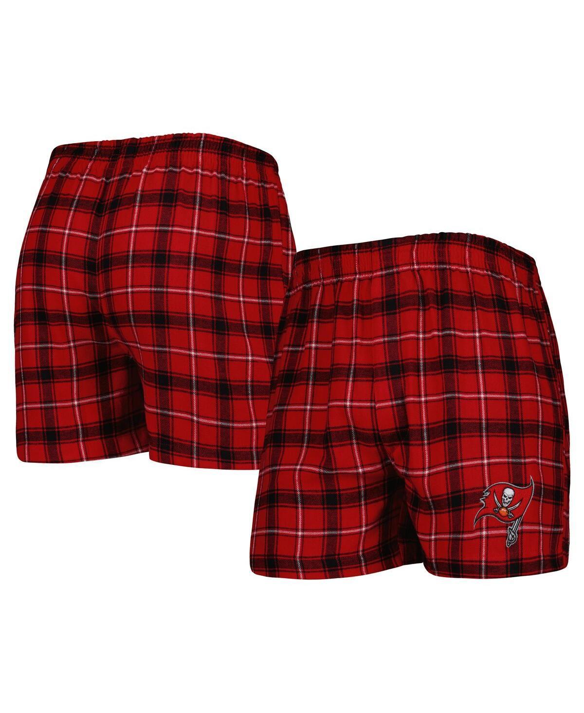 Mens Concepts Sport /Black Tampa Bay Buccaneers Ledger Flannel Boxers Product Image