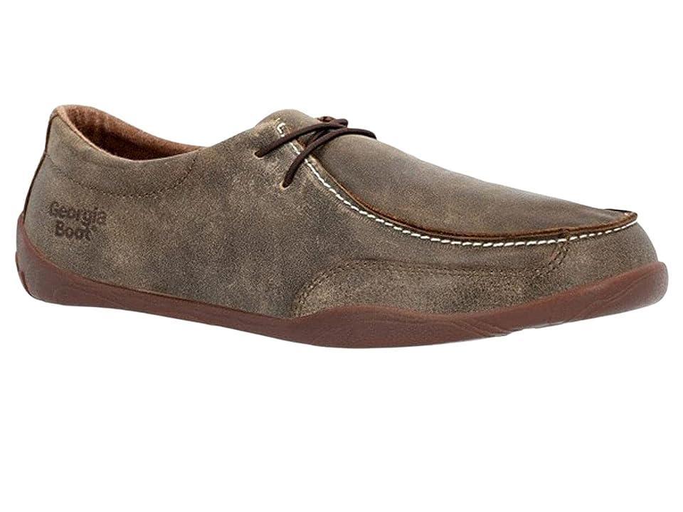 Georgia Boot Cedar Falls Moc Wallabe (Brown) Men's Shoes Product Image