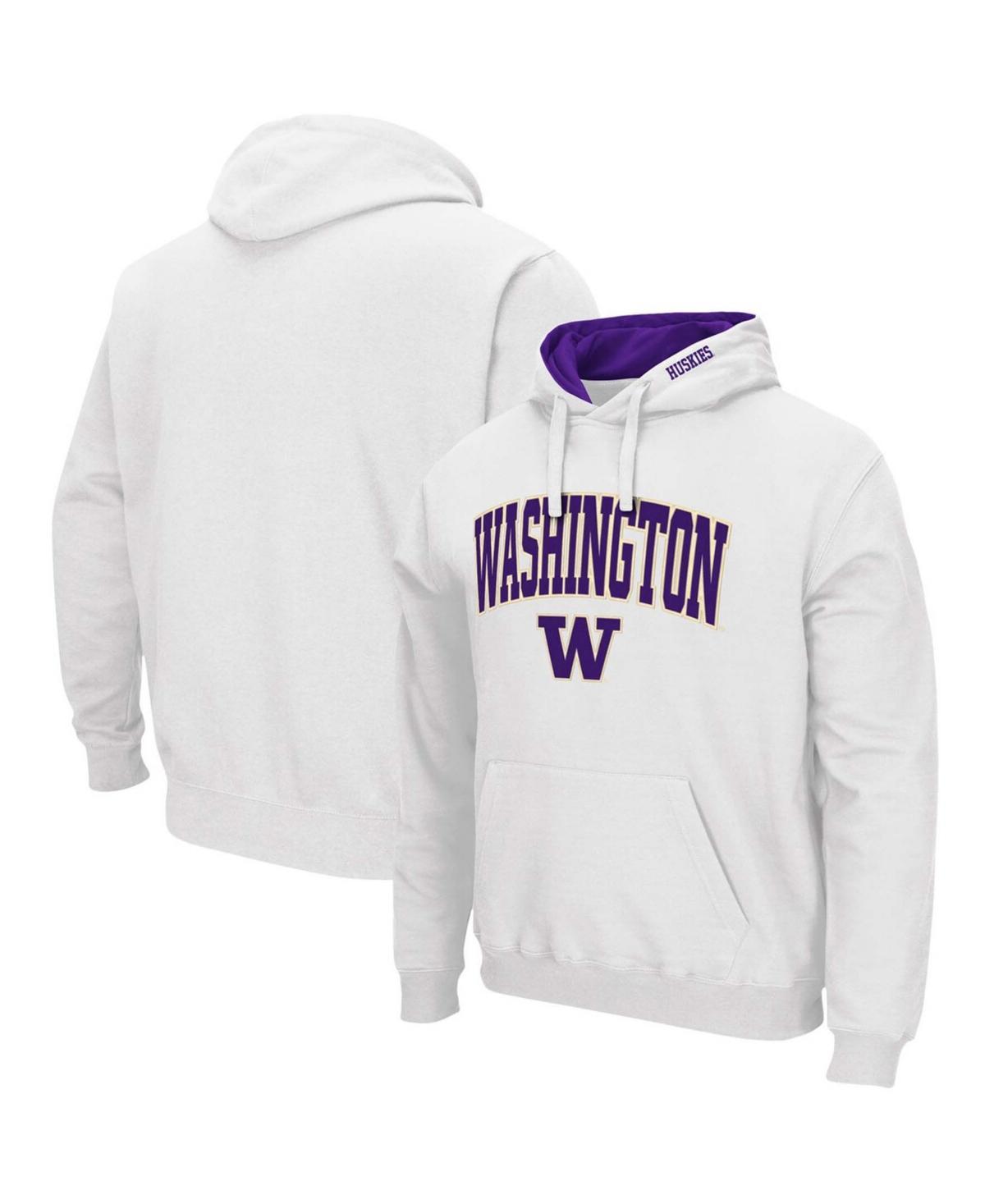 Mens Colosseum Washington Huskies Arch & Logo 3.0 Pullover Hoodie Product Image