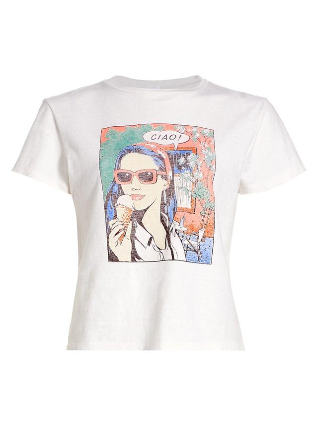 Womens Ciao Cotton Graphic T-Shirt Product Image